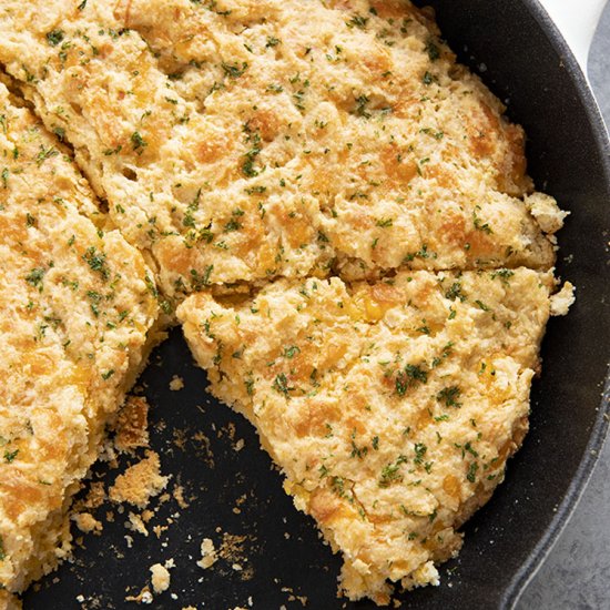 Cheese Garlic Skillet Bread