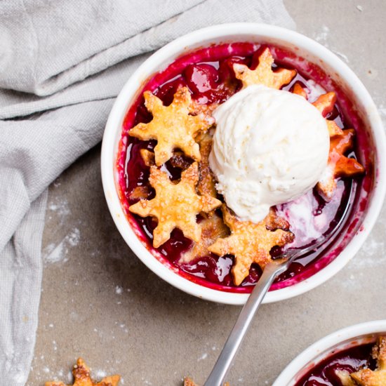 Cherry Cobbler for Two