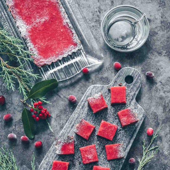 Cranberry Curd Tart