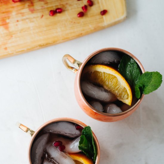 Pomegranate Orange Moscow Mule