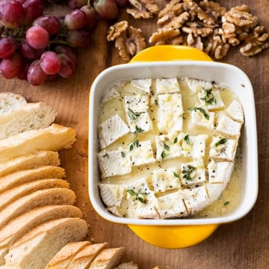 Garlic Butter Baked Brie