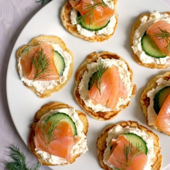 Smoked Salmon Blinis