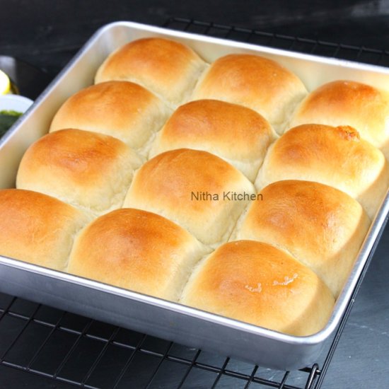 Eggless Ladi Pav Bun Bread