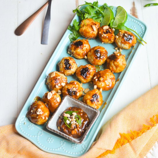 Chicken Satay Meatballs