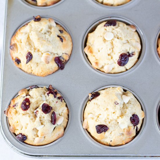 White Chocolate Chip Craisin Muffin