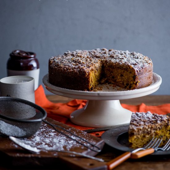 pumpkin spice coffee cake