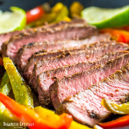 Healthy Steak Fajitas