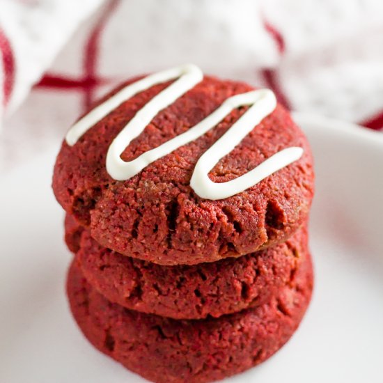 Red Velvet Keto Cookies