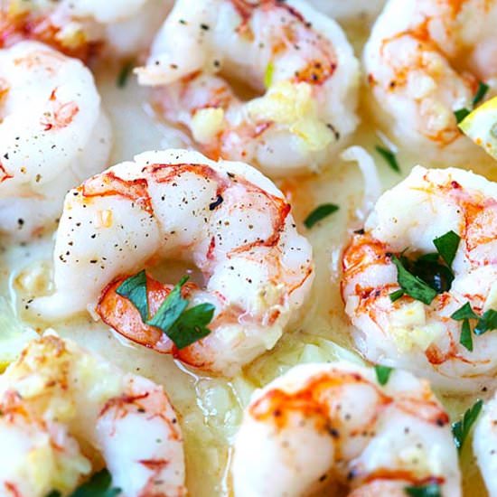 Broiled Shrimp with Garlic Butter