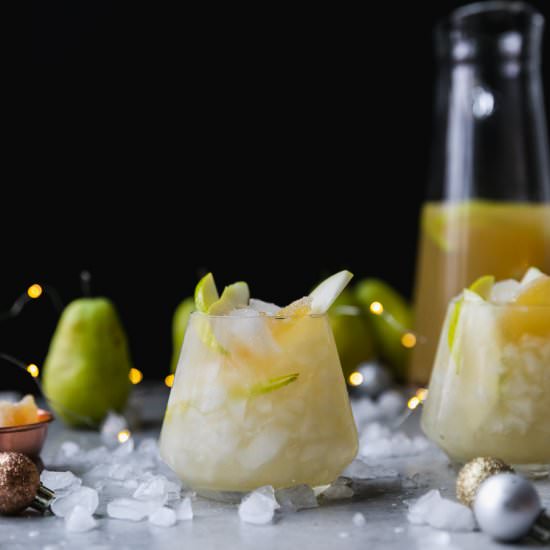 Pear Ginger Champagne Punch