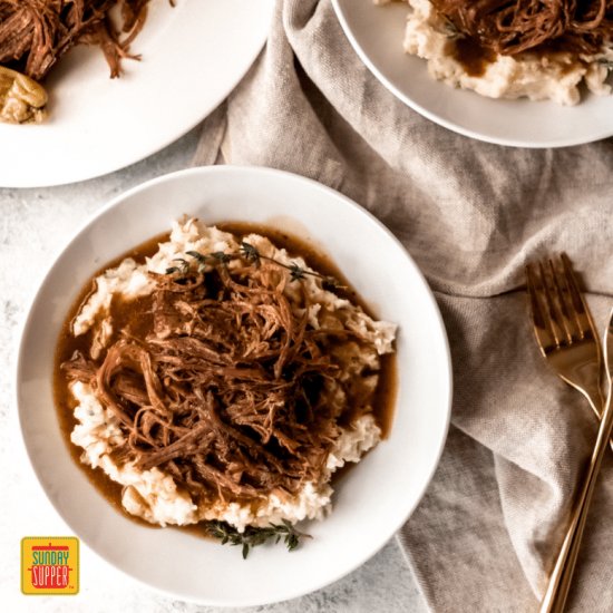 Slow Cooker Mississippi Pot Roast