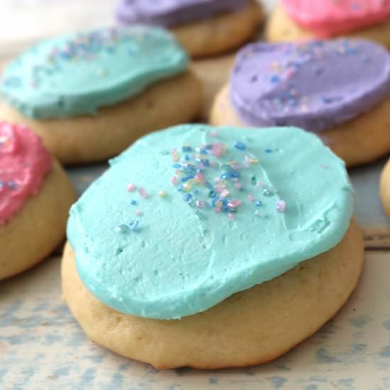 Soft Frosted Sugar Cookies