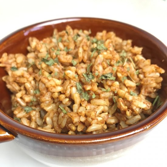 Instant Pot Spanish Brown Rice