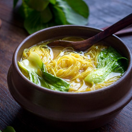 Golden Spiced Noodle Soup