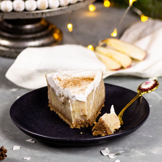 Vegan Apple Cinnamon Cheesecake