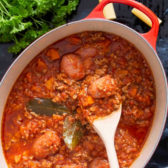 Calabrese-Style Meat Sauce