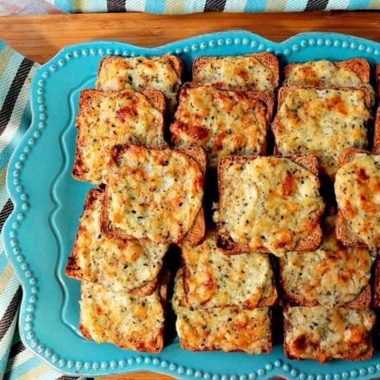 Parmesan Onion Appetizer Squares