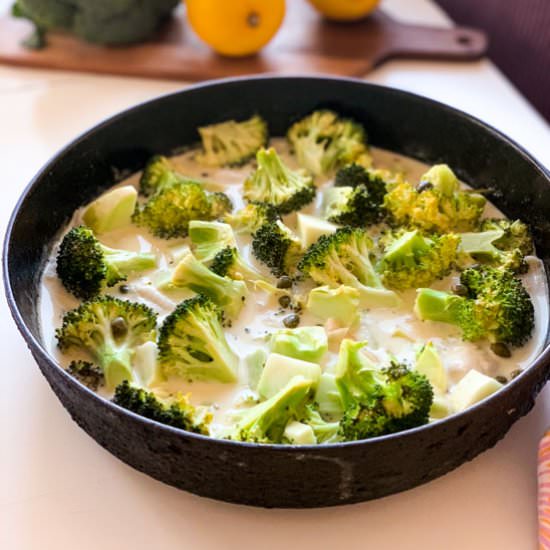 Fish & Broccoli in Lemon Sauce