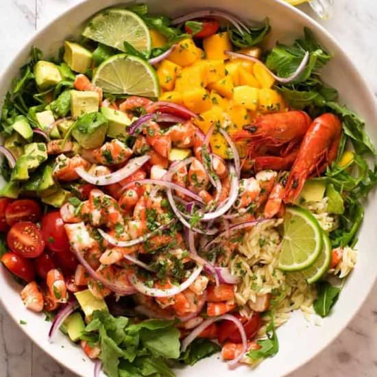 Prawn Mango Avocado Summer Salad