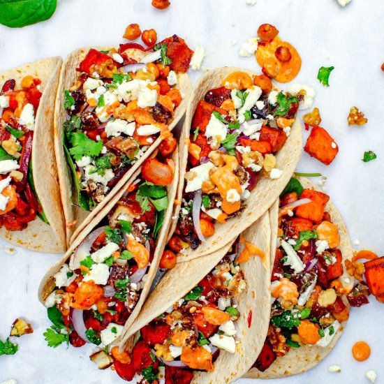 Moroccan Vegetarian Tacos