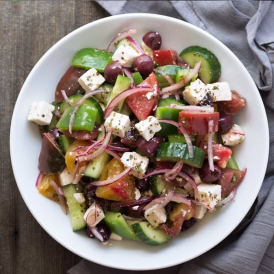 Heirloom Tomato Greek Salad