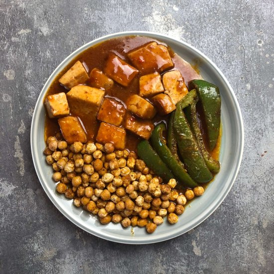 Sweet & Sour Tofu & Fried Chickpeas