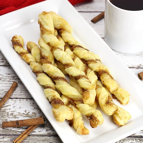 Puff Pastry Cinnamon Twists