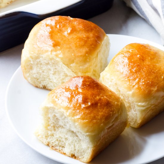 Super Soft Honey Dinner Rolls