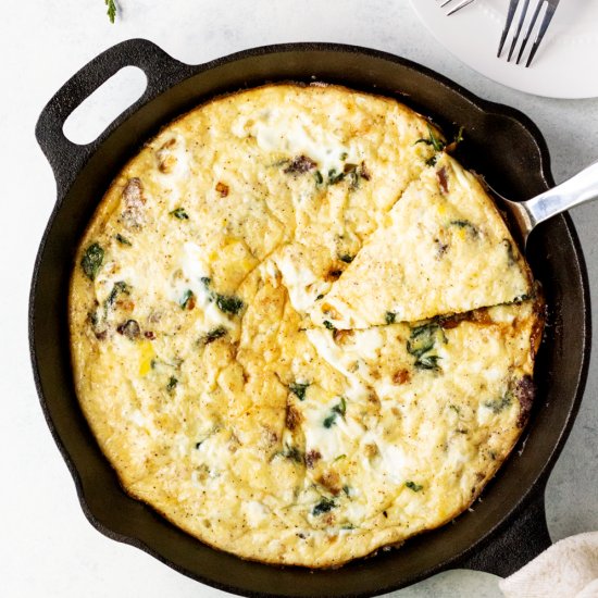 Hearty Spinach Frittata