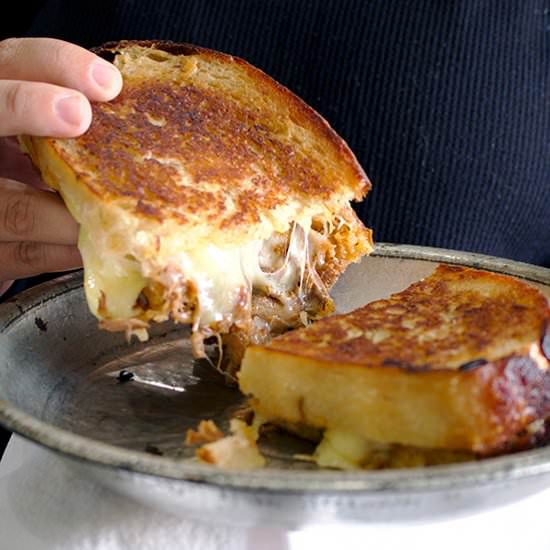 BBQ Beef Grilled Cheese Sandwiches