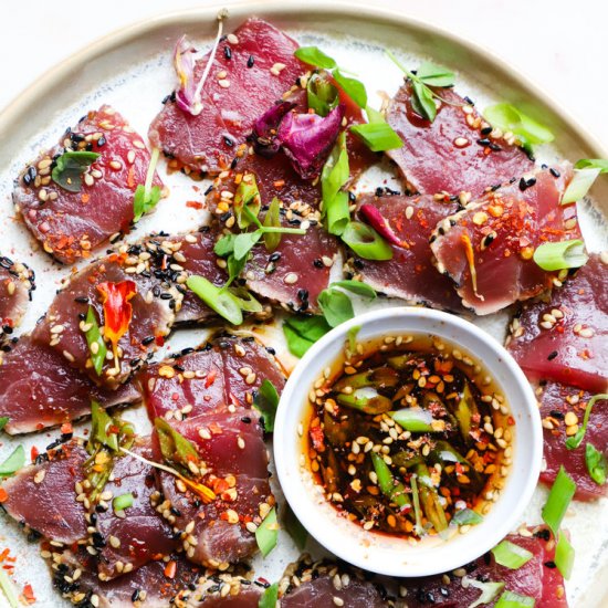 Shoyu Ahi Tuna Tataki