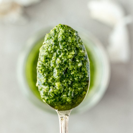 Kale Pesto with Pecans and Pines