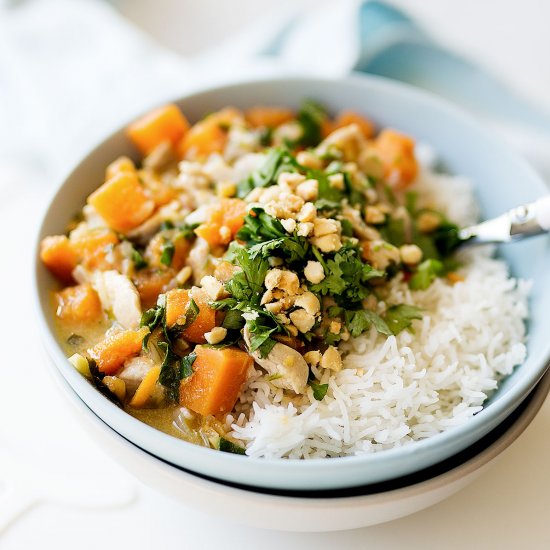 Coconut Chicken and Sweet Potato