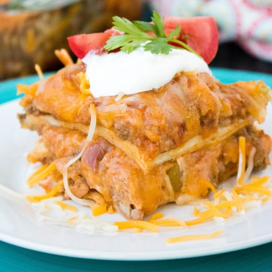 Beef Enchilada Casserole