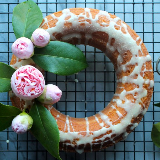 Eggnog Bundt Cake with Eggnog Glaze