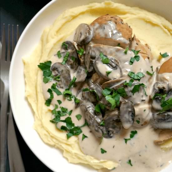 Slow Cooker Mushroom Chicken