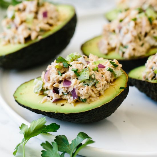 Tuna Stuffed Avocados