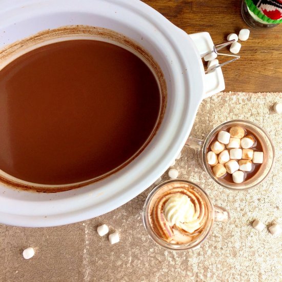 Spiked Slow Cooker Hot Chocolate