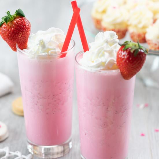 Strawberry Ice Cream Milkshake