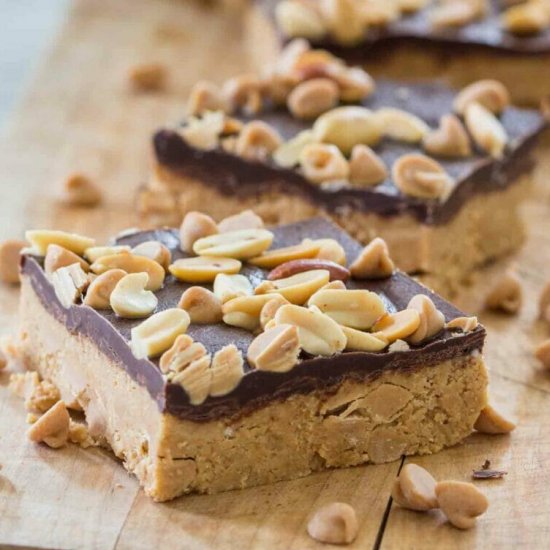 No Bake Peanut Butter Bars