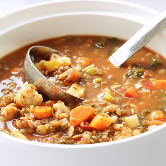 Mediterranean Vegetable Lentil Soup