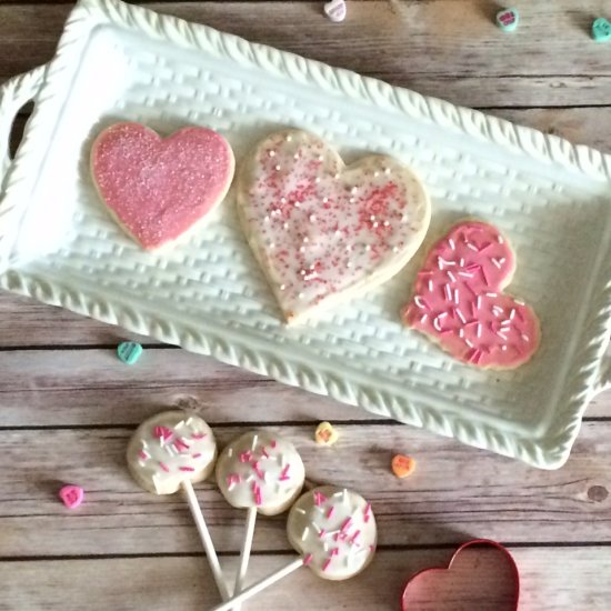 Valentine Cut-Out Sugar Cookies