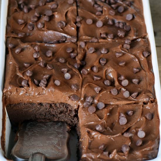 Fudgy flourless brownies