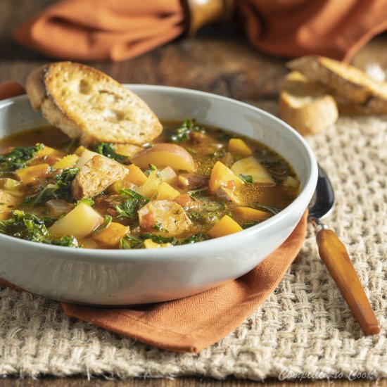 Rustic Potato and Sausage Soup