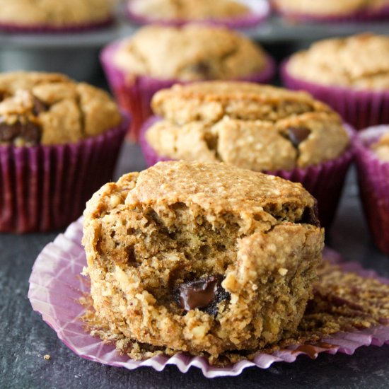 Gluten-Free & Vegan Banana Muffins