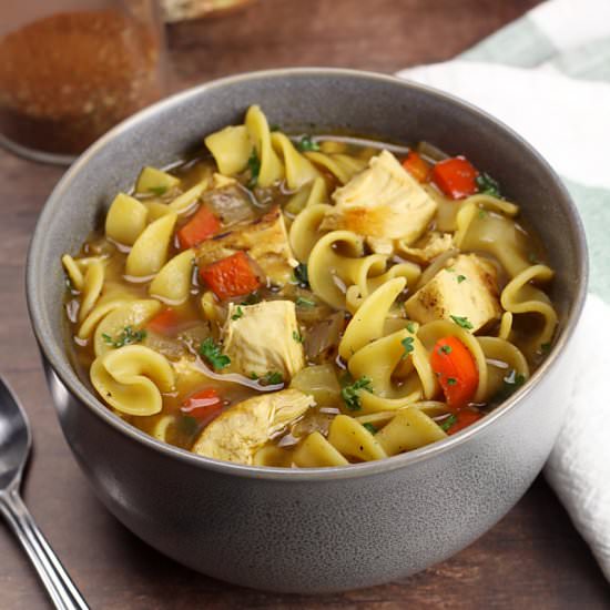 Cajun Chicken Noodle Soup