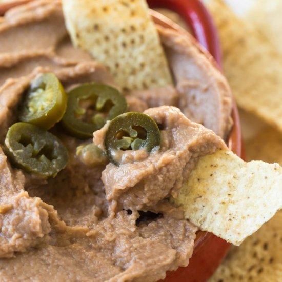 Vegan Refried Bean Dip