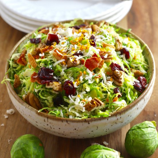 Brussels Sprout Salad with Dressing