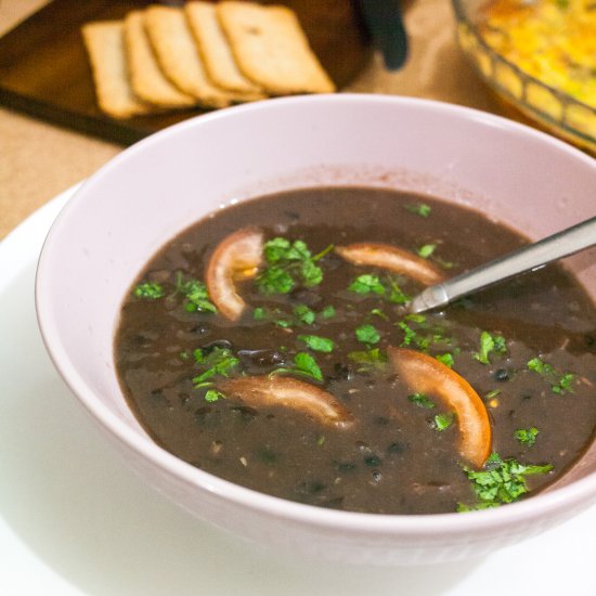 Slow Cooker Black Bean Soup