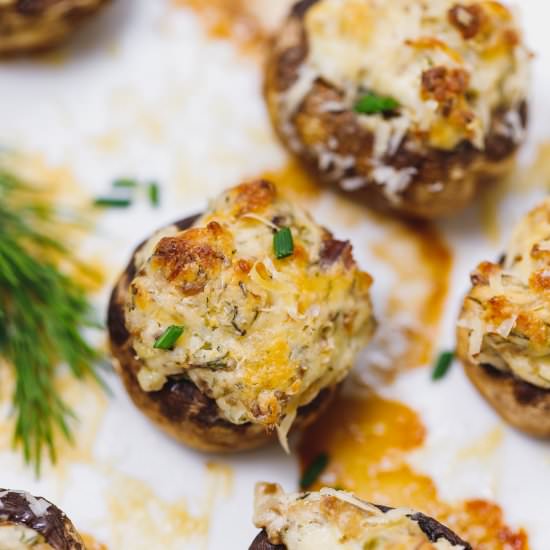 The Best Stuffed Mushrooms